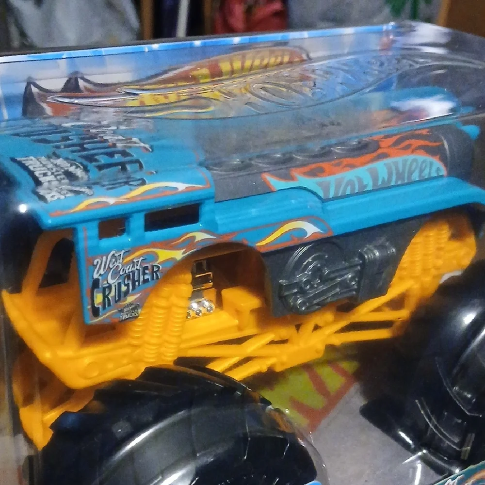 Hot Wheels West Coast Crusher Monster Truck - Blue and Orange